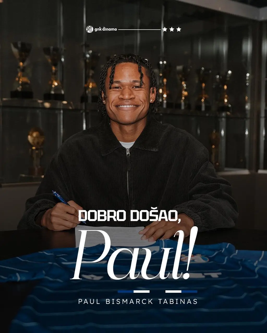 开云-官方：23岁菲律宾国脚保罗-塔比纳斯加盟萨格勒布迪纳摩